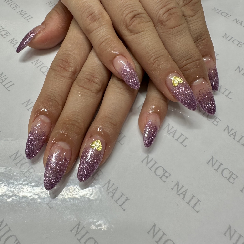 ラメグラデーションネイル　2023/03/17 ナイスネイル川越店