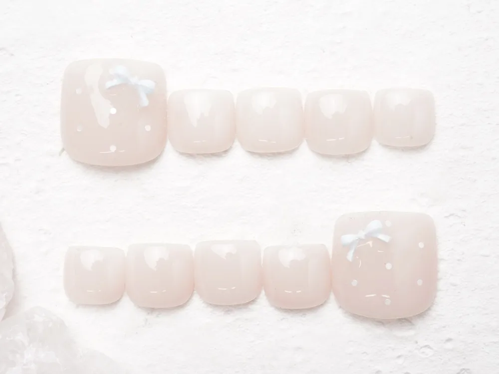 (330)ホロ×リボンネイル｜フットネイル