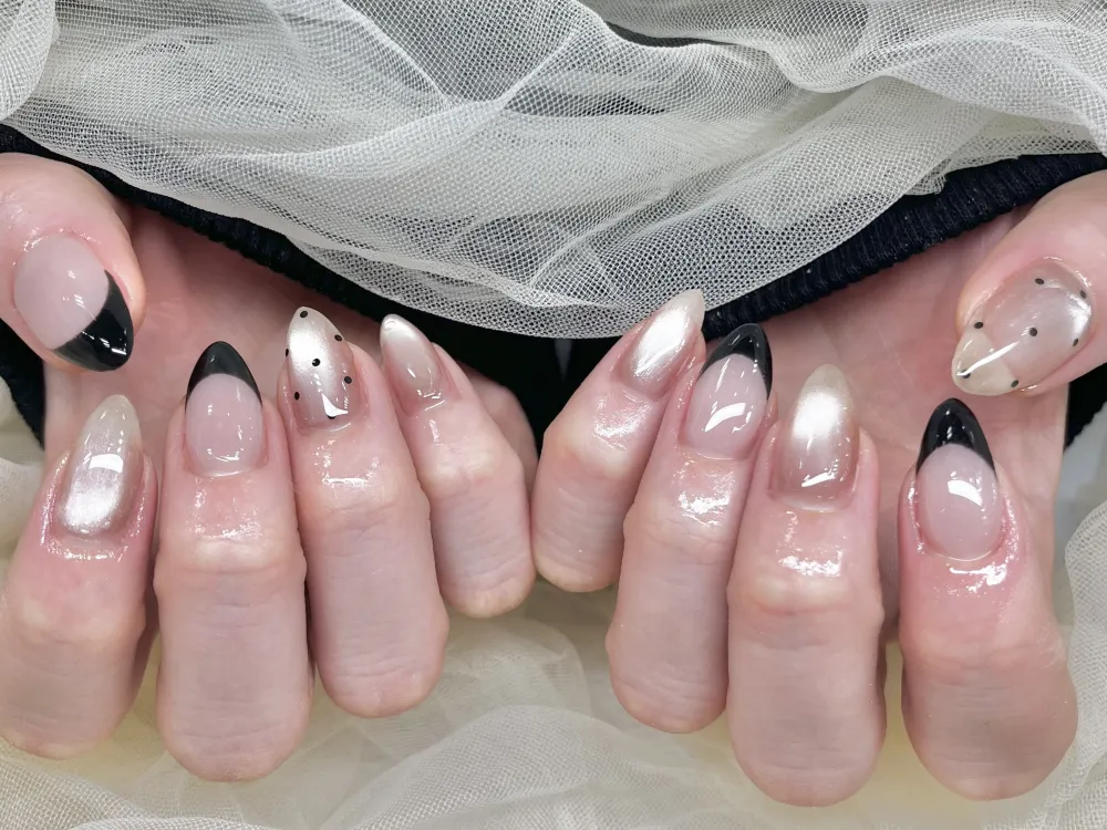 黒フレンチ×マグネット