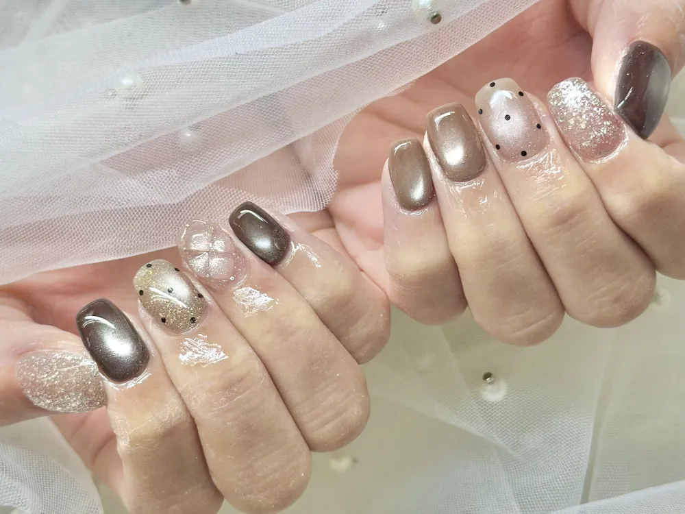 マグネット×キルティングネイル