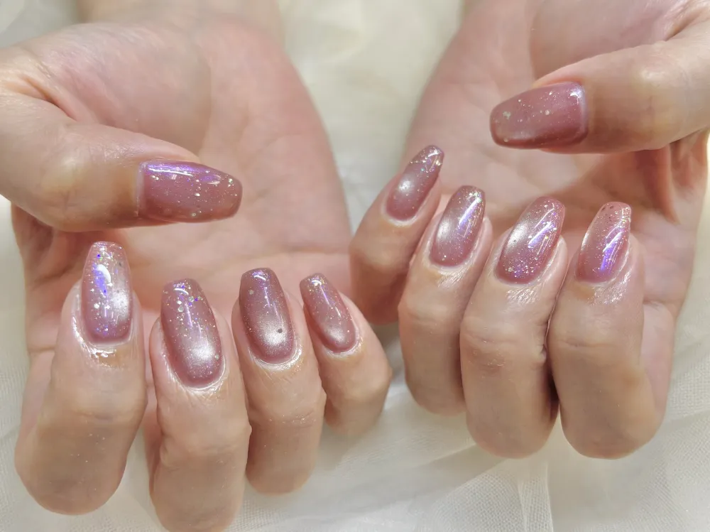 マグネット×オーロラネイル