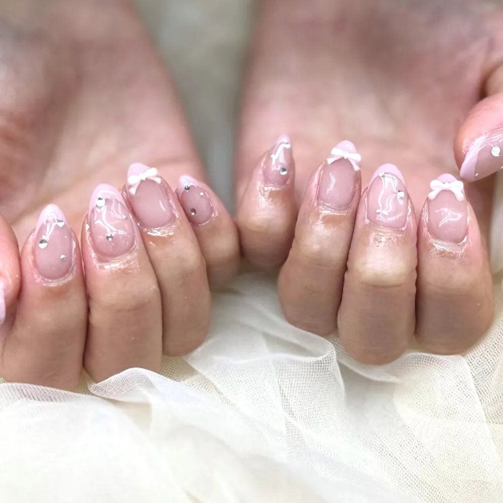 ピンクリボンビジューニュアンス