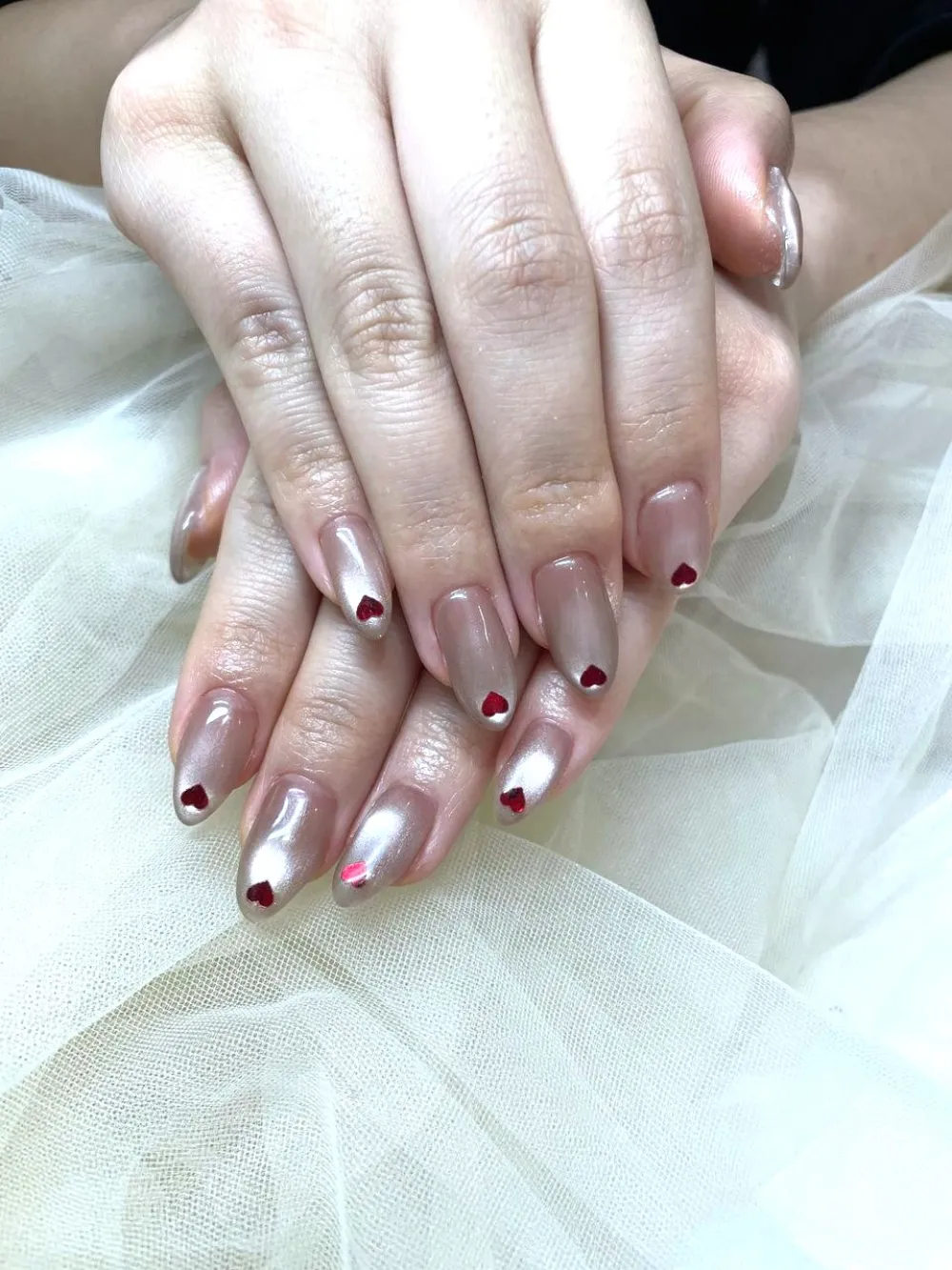 ハートチップニュアンスネイル