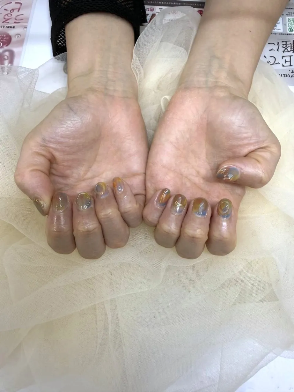 マルチカラーニュアンスネイル