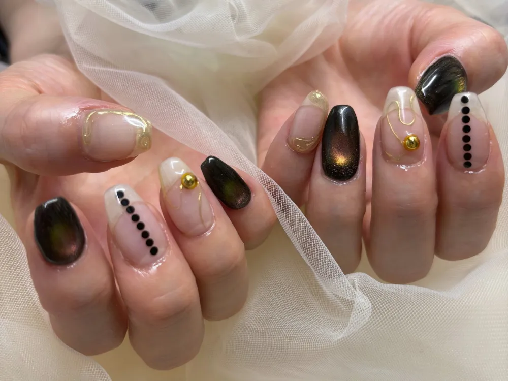 黒金マグネットドット