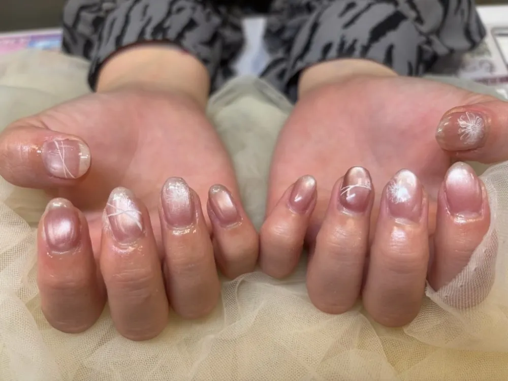 ピンクミラーフラワーニュアンス