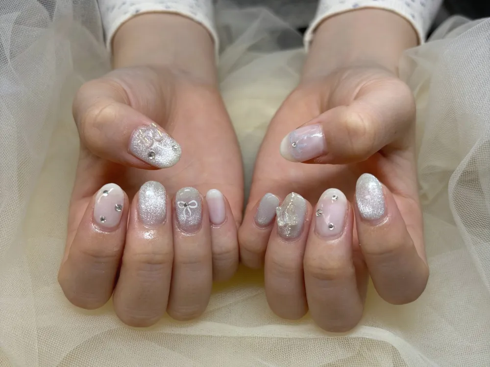 ラメリボンビジュー