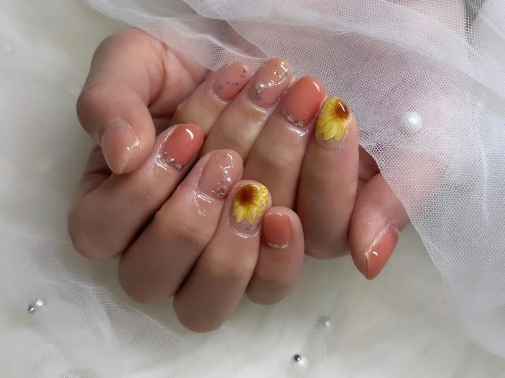 コーラルフラワーニュアンスラメ