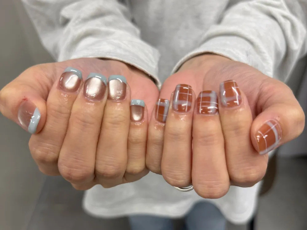 ミラーチェックフレンチ
